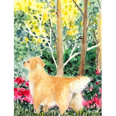 Carolines Treasures Carolines Treasures SS8886CHF 28 x 40 In. Golden Retriever Flag Canvas; House Size SS8886CHF